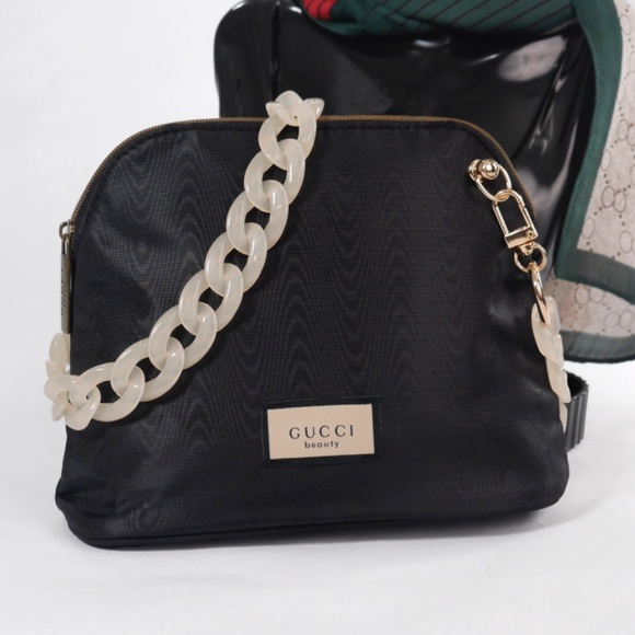 Gucci Converted Cosmetic Black Pouch Bag NEW - Picture 7 of 13